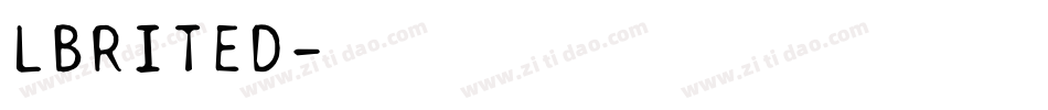 LBRITED字体转换