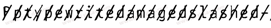 Bptypewritedamagedslashed-wJqP字体转换