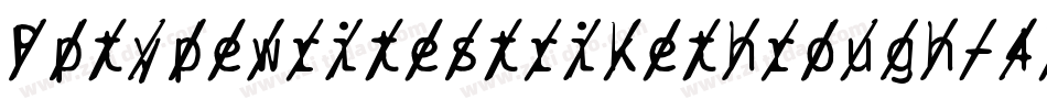 Bptypewritestrikethrough-4Zv6字体转换