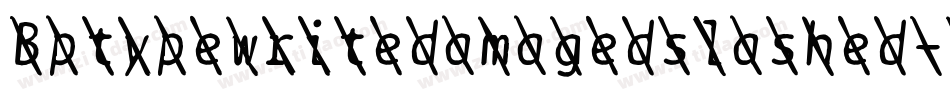Bptypewritedamagedslashed-wJqP字体转换