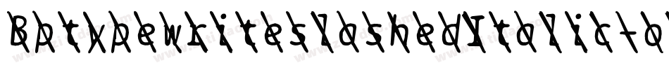 BptypewriteslashedItalic-o1PA字体转换