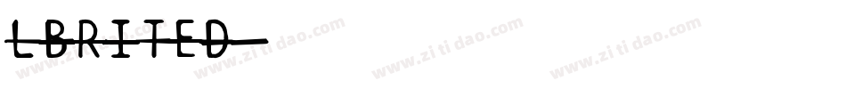 LBRITED字体转换