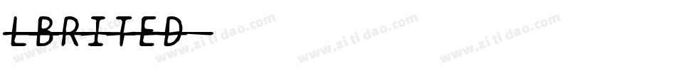 LBRITED字体转换