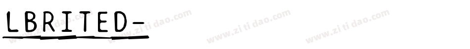 LBRITED字体转换