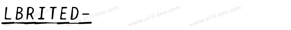 LBRITED字体转换