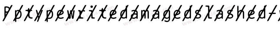 Bptypewritedamagedslashed-wJqP字体转换