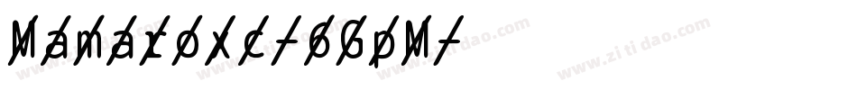 Mamaroxc-6GpM字体转换
