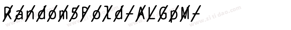 Random5Bold-ALGpM字体转换