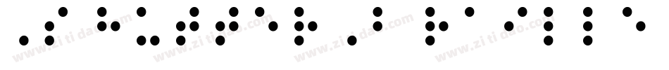 ShutterBrailleFreeVersion-yeD2字体转换