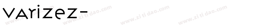 VARIZEZ字体转换