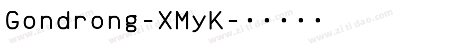 Gondrong-XMyK字体转换