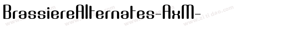 BrassiereAlternates-AxM字体转换