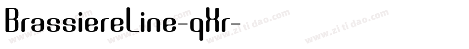 BrassiereLine-qXr字体转换