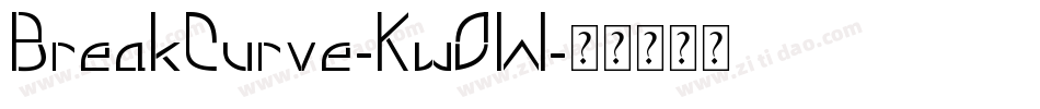 BreakCurve-KwOW字体转换