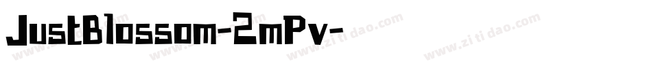 JustBlossom-2mPv字体转换