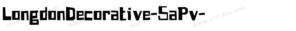 LongdonDecorative-5aPv字体转换