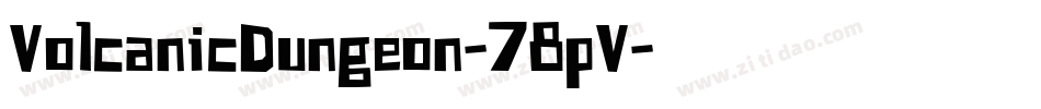 VolcanicDungeon-78pV字体转换