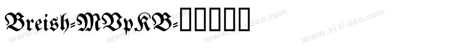 Breish-MVpKB字体转换