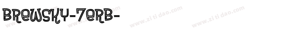Brewsky-7ErB字体转换