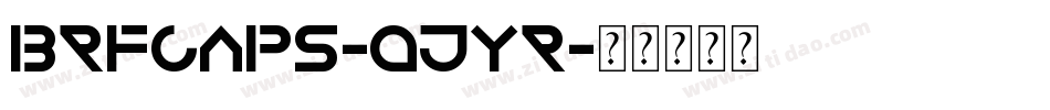 BrfCaps-qJyr字体转换