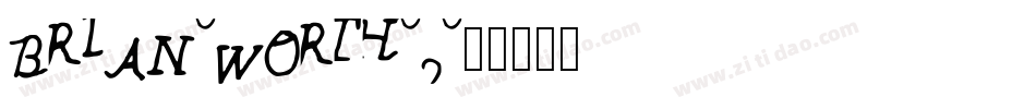 BRIAN-WORTH-2字体转换