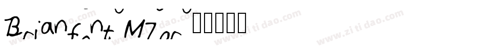 Brianfont-M7qr字体转换