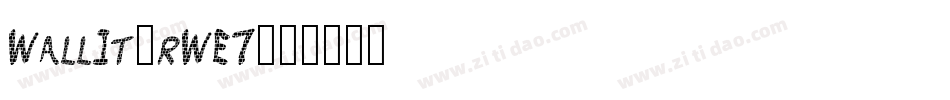 WallIt-rWE7字体转换