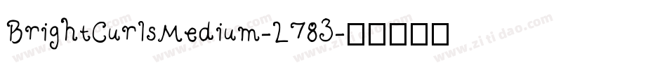 BrightCurlsMedium-L783字体转换