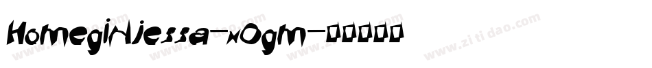 Homegirljessa-xOgm字体转换