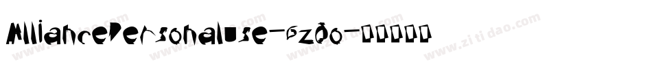 AlliancePersonalUse-6z0o字体转换