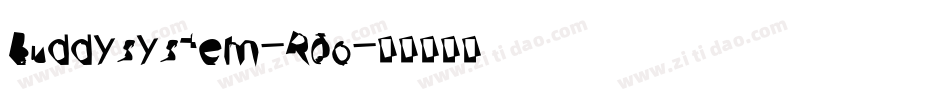 Buddysystem-R0o字体转换