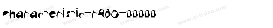 Characteristic-rR0O字体转换