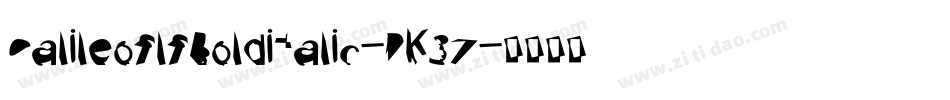 GalileoflfBolditalic-PK3Z字体转换