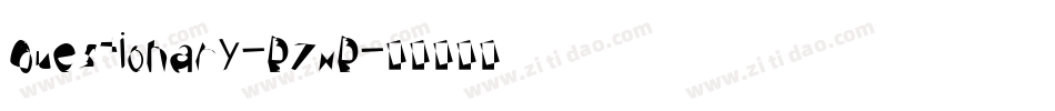 Questionary-DZxD字体转换