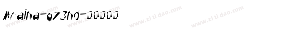 Araina-qZ3nd字体转换