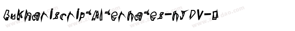 BukhariscriptAlternates-n5PV字体转换