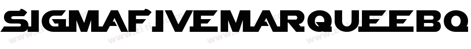 SigmaFiveMarqueeBold-OPK4字体转换