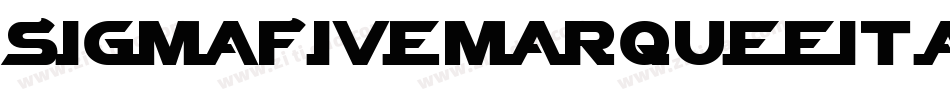 SigmaFiveMarqueeItalic-3rxL字体转换