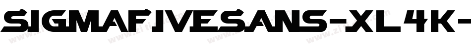 SigmaFiveSans-xl4K字体转换