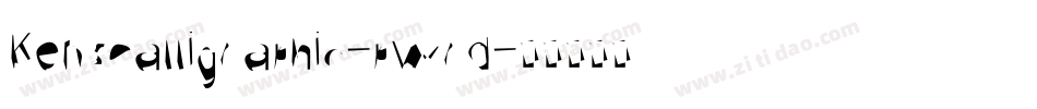 KensCalligraphic-pwrd字体转换