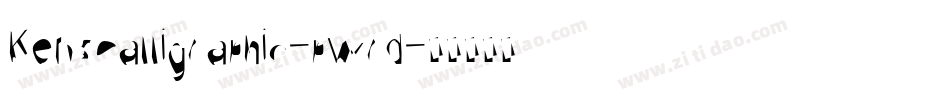 KensCalligraphic-pwrd字体转换