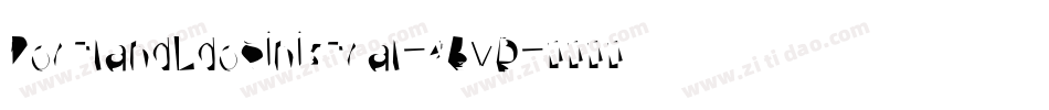 PortlandLdoSinistral-4BvD字体转换