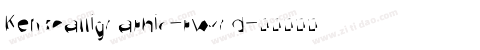 KensCalligraphic-pwrd字体转换