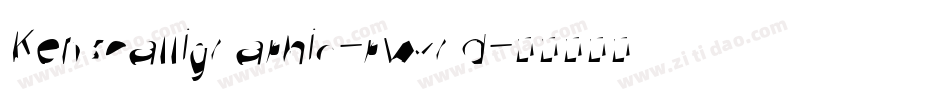 KensCalligraphic-pwrd字体转换
