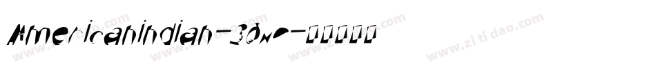 Americanindian-30xG字体转换