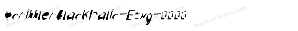 ScribblerBlackItalic-E2Xg字体转换