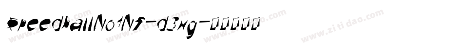 SpeedballNo1Nf-d3Xg字体转换