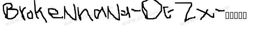 Brokenhand-DE2x字体转换