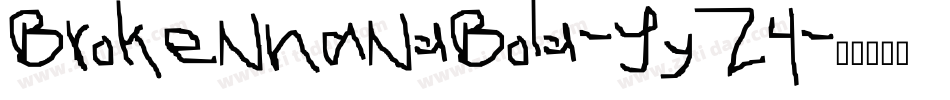 BrokenhandBold-Yy24字体转换