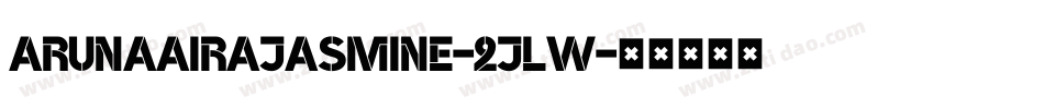 ArunaAiraJasmine-2jLw字体转换